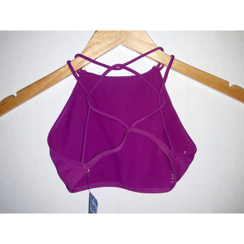 Free People High Neck Strappy Back Bra - Pink - Picture 11 of 16